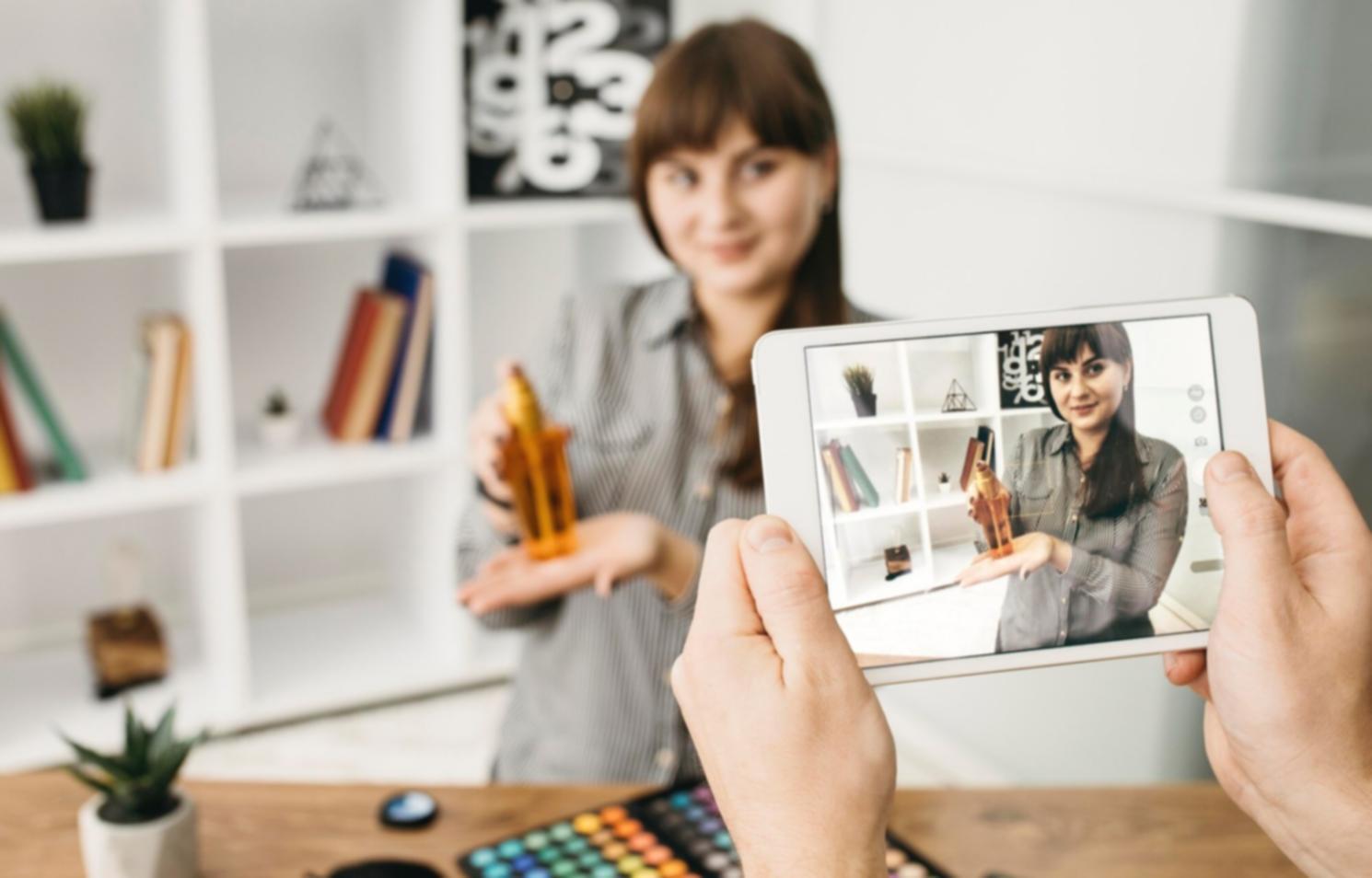 Business owner reviewing financial reports and growth metrics